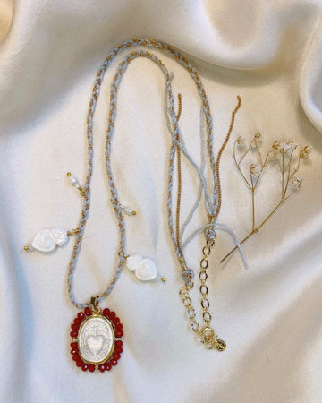 Nouveautés  nouveau collier  new necklace  new jewellery  necklace  nacre  jewellery  colliers  collier  coeur